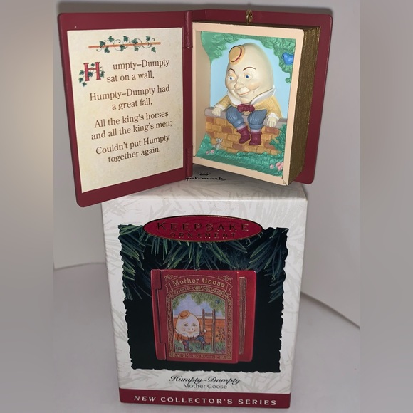 Vintage Hallmark Humpty Dumpty Mother Goose Book Series Christmas Ornament - Picture 4 of 12